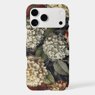 Elegant vintage Hydrangea Floral Pattern iPhone 17 Pro Max Case