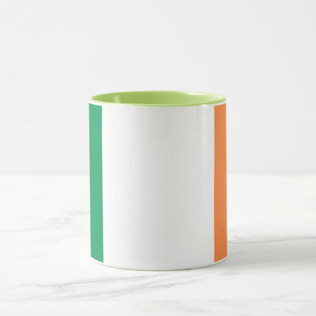 Elegant Vintage Irish Flag on Ceramic Mug (Center)