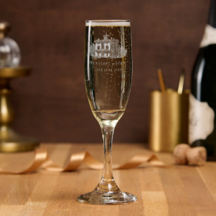 Elegant Vintage Italian Villa Destination Wedding Champagne Flute