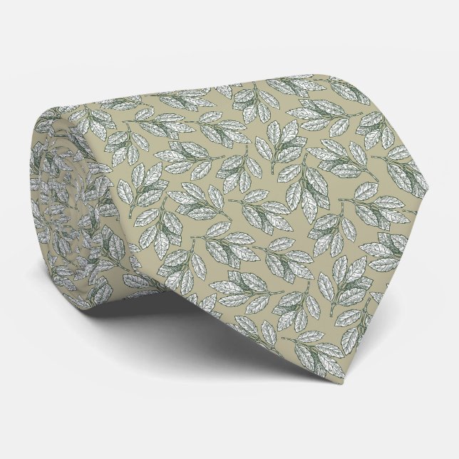 Elegant Vintage Leaves | Necktie (Rolled)
