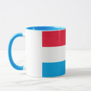Elegant Vintage Luxembourg Flag Covered Ceramic Mug
