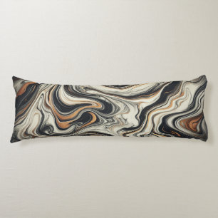 Elegant Vintage Marble Swirl Body Pillow
