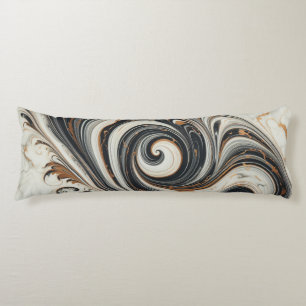 Elegant Vintage Marble Swirl Body Pillow
