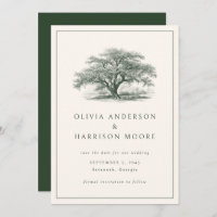 Elegant Vintage Oak Tree Southern Wedding