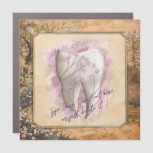 Elegant Vintage Old Fashioned Dental Gift Car Magnet