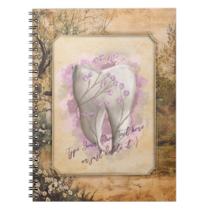Elegant Vintage Old Fashioned Dental Gift Notebook