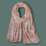 Elegant vintage orange toile de jouy scarf<br><div class="desc">Vintage retro orange toile de jouy Scarf. Enhance your wardrobe with the timeless elegance of toile de jouy vintage designs, inspired by the exquisite patterns of french countryside scenes. These sophisticated Toile prints are an all time rage at the moment, beautiful designs that bring natural beauty and charm. This fashionable...</div>