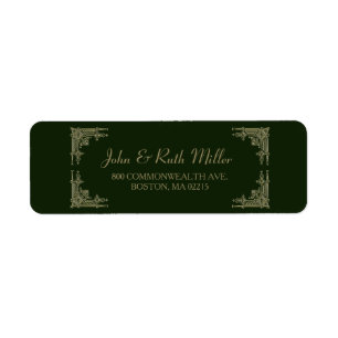 Elegant Vintage Ornament 2 Return Address Labels