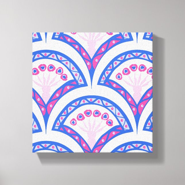 Elegant Vintage Ornamental Artwork Canvas Print (Front)