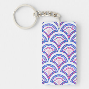 Elegant Vintage Ornamental Artwork Keychain