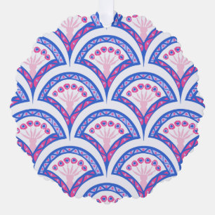 Elegant Vintage Ornamental Artwork Ornament Card