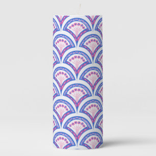 Elegant Vintage Ornamental Artwork Pillar Candle