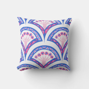 Elegant Vintage Ornamental Artwork Throw Pillow