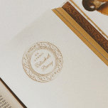 Elegant Vintage Ornate Round Frame Ex Libris Name Embosser<br><div class="desc">An elegant, personalized book embosser with an ornate round frame. Inside the frame, "ex libris" is printed in classic serif capitals, below, your name is written in chic script lettering. A vintage-looking design, ideal for book lovers, librarians, and teachers. Browse the collection linked on this page or visit our store...</div>