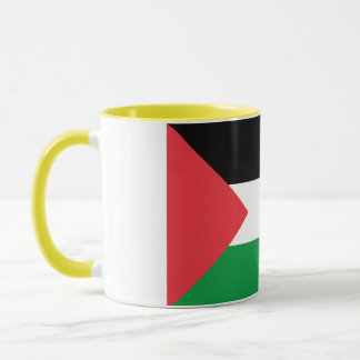 Elegant Vintage Palestinian Flag Covered Ceramic Mug