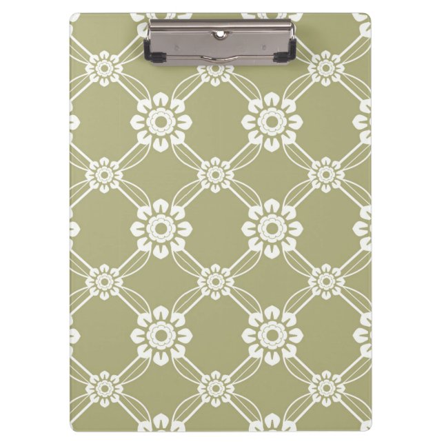 Elegant Vintage Pattern Clipboard (Front)