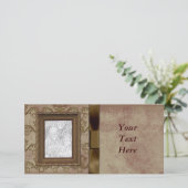Elegant Vintage Photo Frame Card (Standing Front)