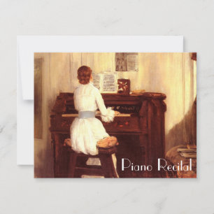 Elegant Vintage Piano Recital Invitations