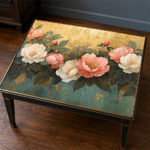 Elegant Vintage Pink Peonies Floral Art Decoupage Tissue Paper