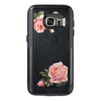 Elegant Vintage Pink Roses OtterBox Samsung Galaxy S7 Case
