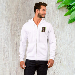Elegant Vintage Playing Card Black Gold Hoodie