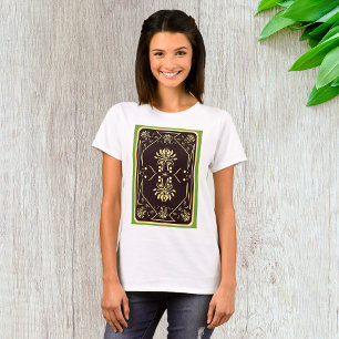 Elegant Vintage Playing Card Black Gold T-Shirt