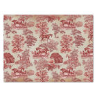 Elegant Vintage Red Horse Woodland Toile Kraft