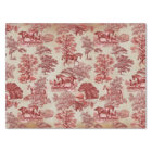 Elegant Vintage Red Horse Woodland Toile Kraft