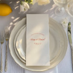 Elegant Vintage Red & Ivory Wedding Dinner Menu<br><div class="desc">Elevate your reception with this elegant red & dark black blue wedding menu. Its classic design clearly presents your curated dining selections while adding a refined accent to your wedding décor. Easily customizable to match your unique theme, this menu ensures your guests enjoy a seamless dining experience. Personalize this elegant...</div>