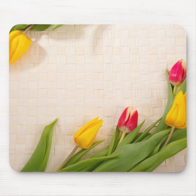 Elegant Vintage roses floral Mousepad (Front)