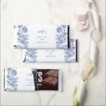 Elegant Vintage Rustic French Blue Floral Wedding Hershey Bar Favors<br><div class="desc">An elegant vintage rustic French blue floral monogram wedding design. A simple monogrammed design that uses your initials to create an elegant classic monogram. A charming French blue and white vintage style wedding design with classy script typography. An elegant flower wedding chocolate favor design with modern elements. Matching wedding invitations...</div>
