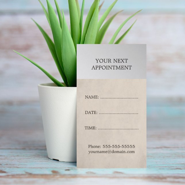 Elegant Vintage Salon Appointment Card (Creator Uploaded)