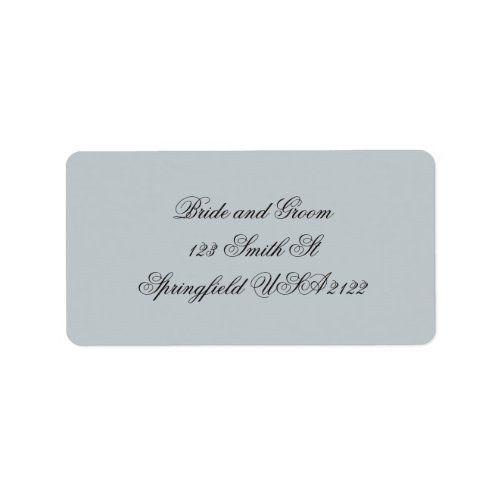 Elegant Vintage Script Return Address Label