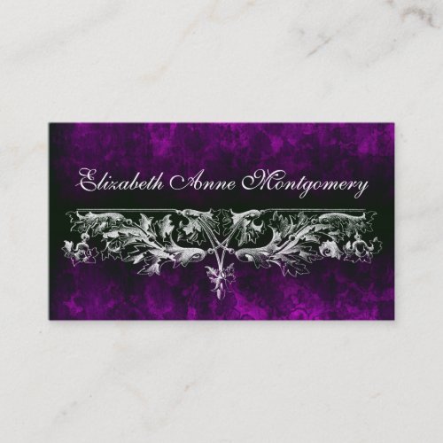Elegant Vintage Scroll Professional Business Cards