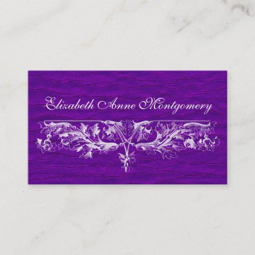 Elegant Vintage Scroll Professional Business Cards