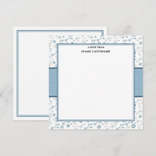 Elegant Vintage Shabby Chic Floral I Thank You Note Card