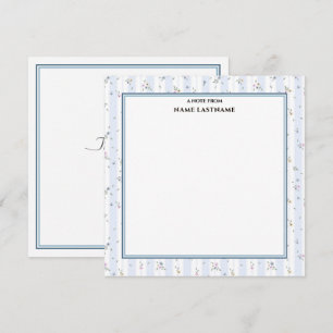 Elegant Vintage Shabby Chic Floral I Thank You Note Card