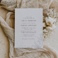 Elegant Vintage Silver Floral Wedding