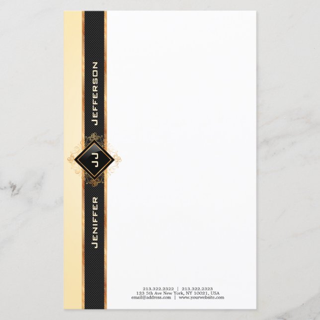 Elegant vintage Stationery Letterhead (Front)