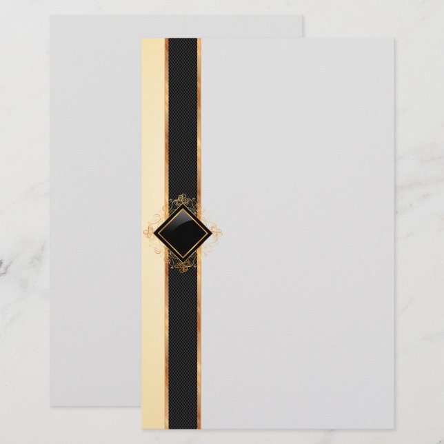 Elegant vintage Stationery Paper (Front/Back)