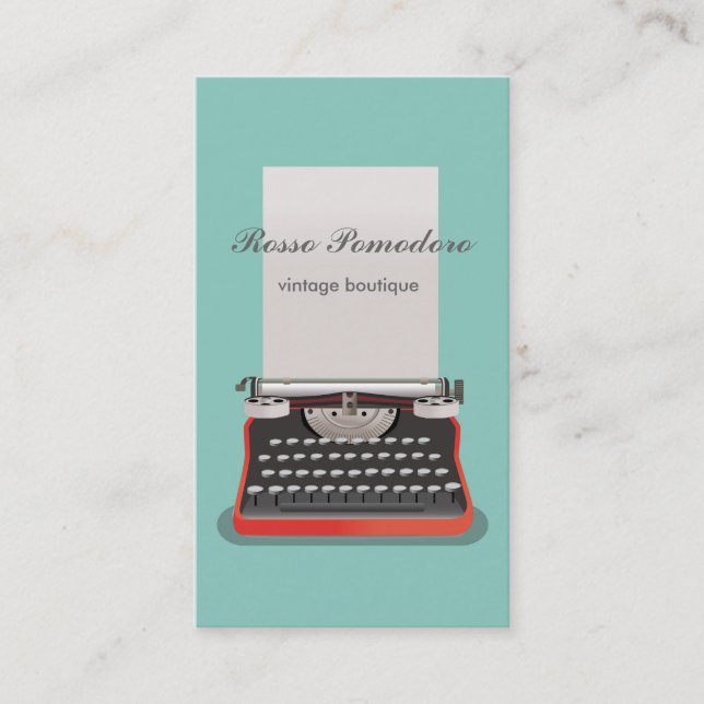 Elegant vintage style Business Card (Front)