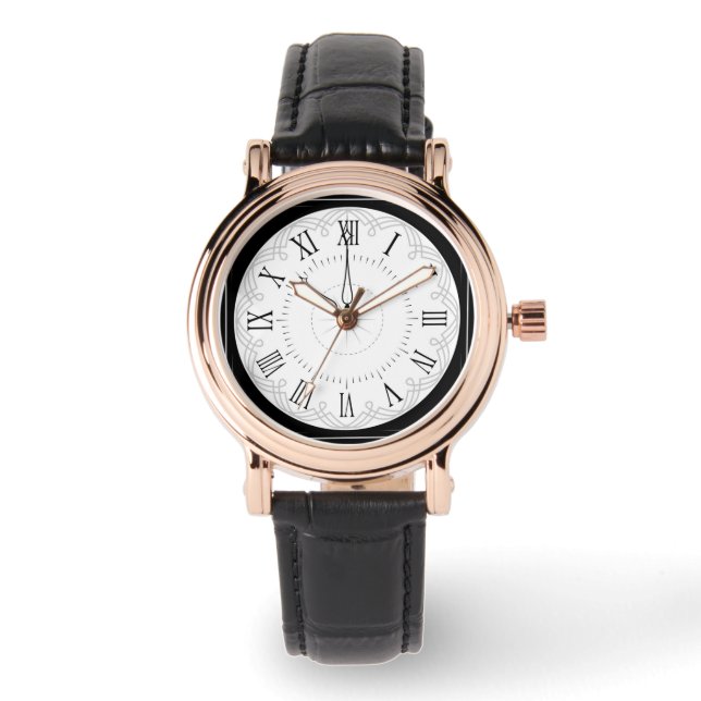Elegant Vintage Style Roman Numeral  Watch (Front)