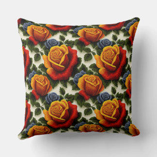 Elegant Vintage Stylish Romantic Floral Chic Throw Pillow