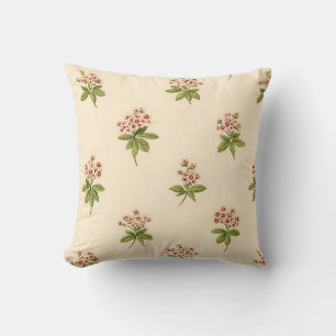 Elegant Vintage Stylish Romantic Floral Chic Throw Pillow