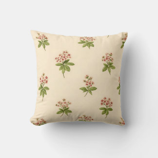 Elegant Vintage Stylish Romantic Floral Chic Throw Pillow