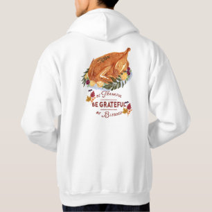elegant vintage turkey thanksgiving hoodie
