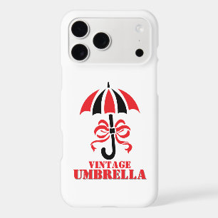 Elegant Vintage Umbrella with Ribbon Bow Design iPhone 17 Pro Max Case