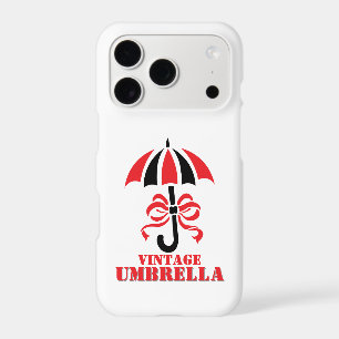 Elegant Vintage Umbrella with Ribbon Bow Design iPhone 17 Pro Case