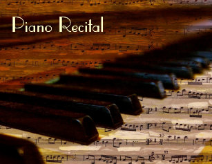 recital invitations zazzle