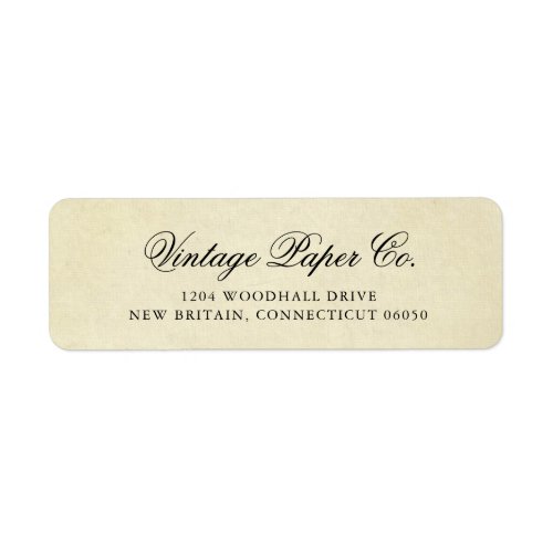 Elegant Vintage Victorian Business Return Address Label